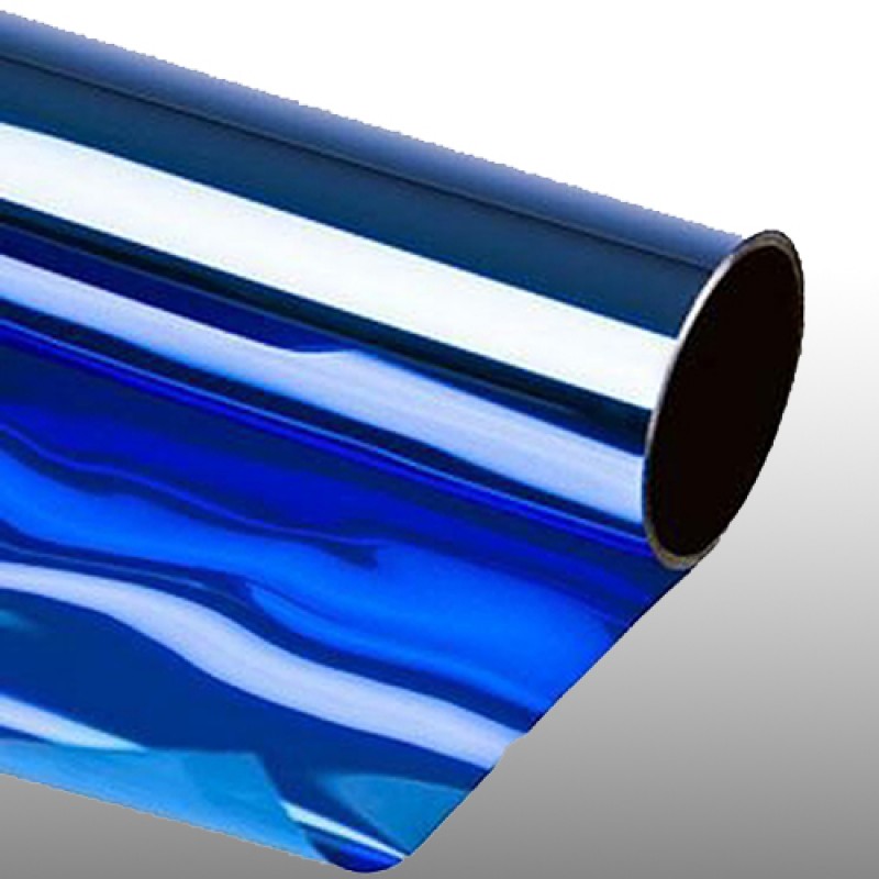 Pellicola solare adesiva per vetro-finestra Effetto specchio (75 x 300 cm)  Blu - Altri colori - Pellicola antisolare